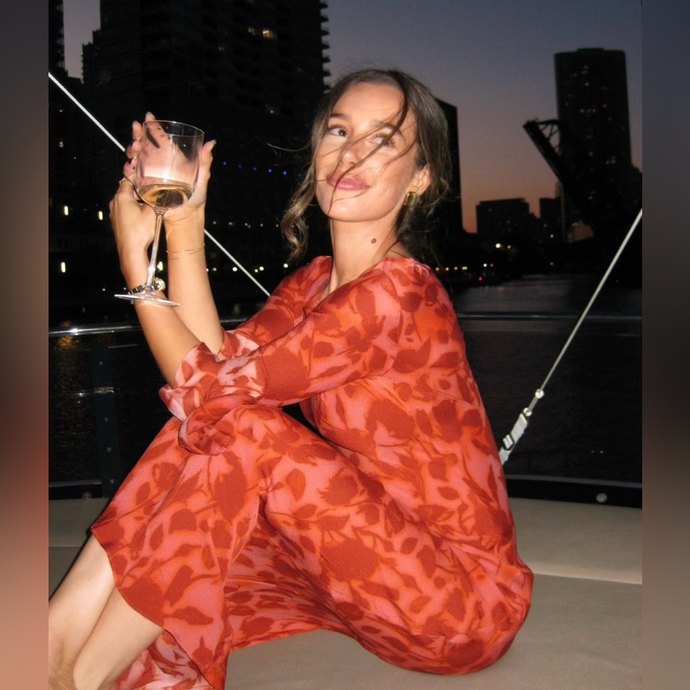 Red realization par maxi dress